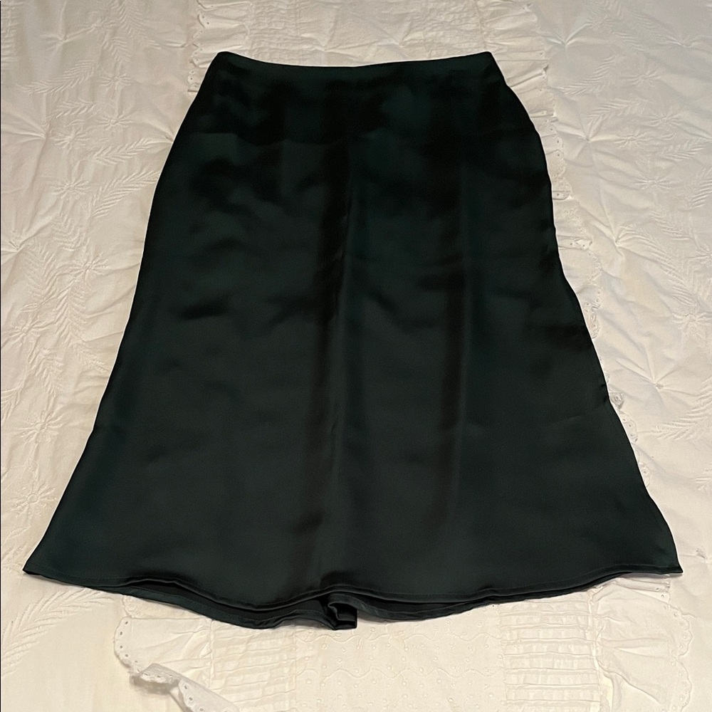 Dress Forum Deep Green Satin Skirt